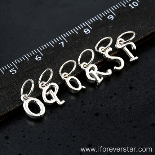 Silver 925 Gold Plated Alphabet Pendants